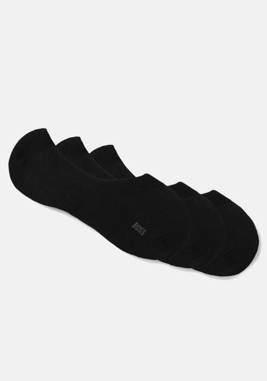 BOSS Κάλτσες 3P Invisible Socks - 50541442 001 Black