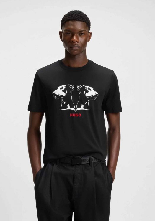 HUGO Κοντομάνικη T-shirt της σειράς Dobero - 50542734  001 Black