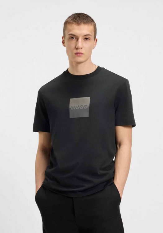 HUGO Κοντομάνικη T-shirt της σειράς Dusplit - 50542784 001 Black