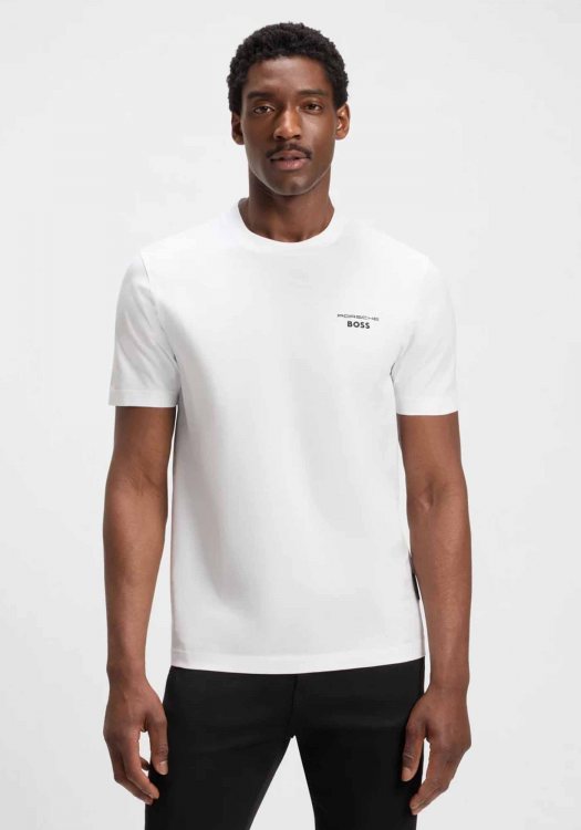 BOSS Κοντομάνικη Μπλούζα της σειράς C Thompson - 50543200 100 White