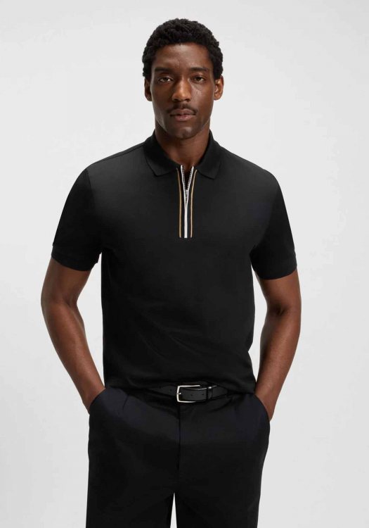 BOSS Zip Polo της σειράς H Paras 65 - 50543880 001 Black