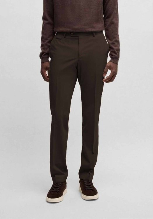 BOSS Υφασμάτινο Παντελόνι της σειράς P Kaiton - 50543945 202 Dark Brown
