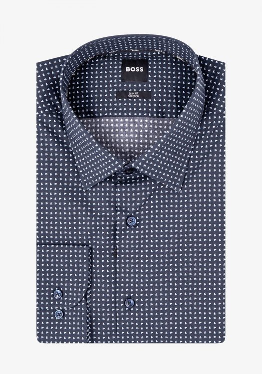 BOSS Πουκάμισο της σειράς H Hank - 50545099 404 Dark Blue