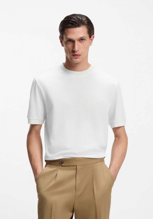 BOSS Κοντομάνικη T-shirt της σειράς Thompson 70 - 50554626 100 White