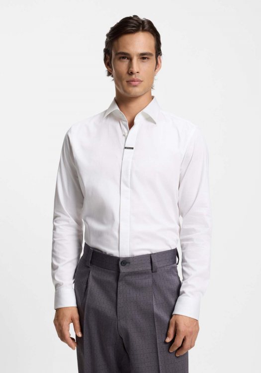HUGO Πουκάμισο της σειράς Valerio - 50554768 199 White