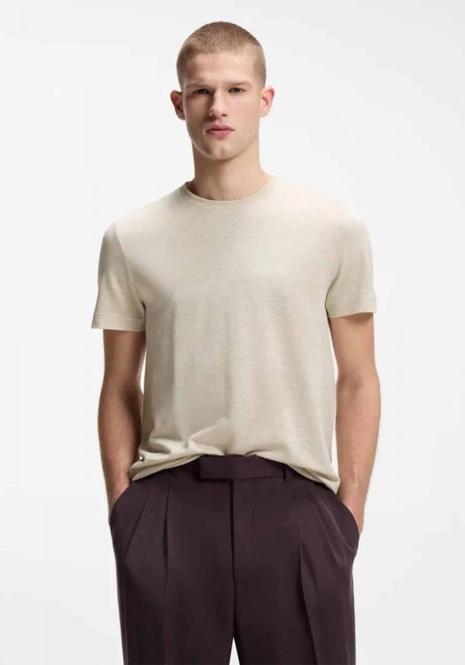BOSS Κοντομάνικη T-shirt Thompson 102 - 50555163 286 Open Beige
