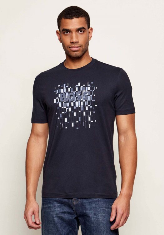 BOSS Κοντομάνικη T-shirt της σειράς Thompson 250 - 50555799 404 Dark Blue