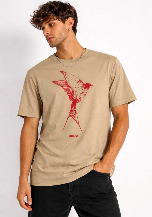 HUGO Κοντομάνικη T-shirt Duhorse - 50557684 269 Beige