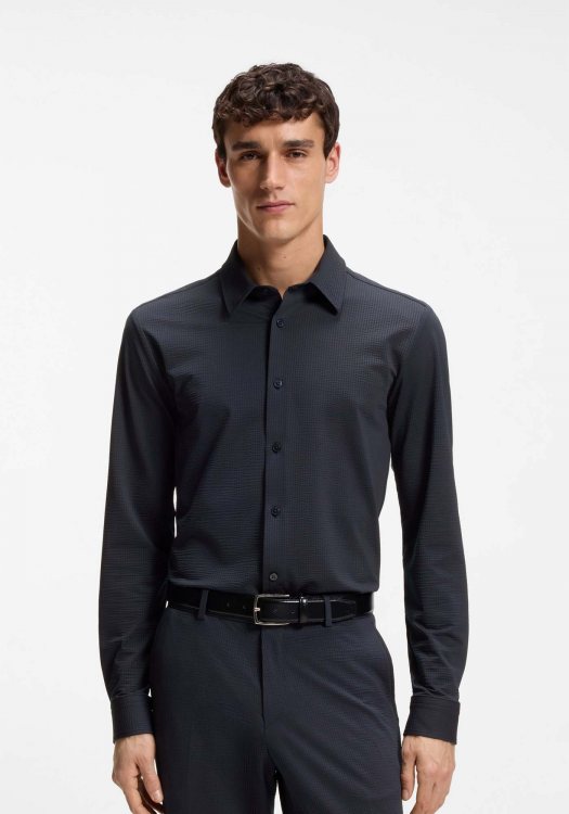 BOSS Πουκάμισο P Roan - 50560706 404 Dark Blue