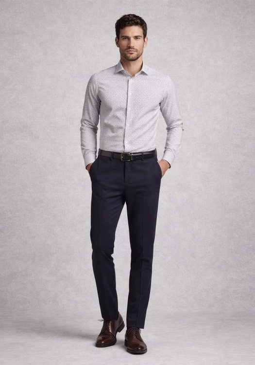 BOSS Πουκάμισο P HANK - 50561106 286 Open Beige