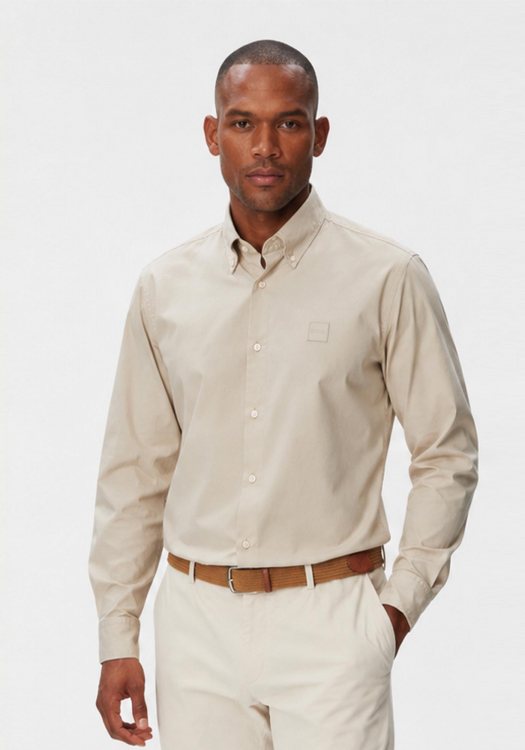 BOSS Πουκάμισο Ricoplus - 50565626 271 Light Beige