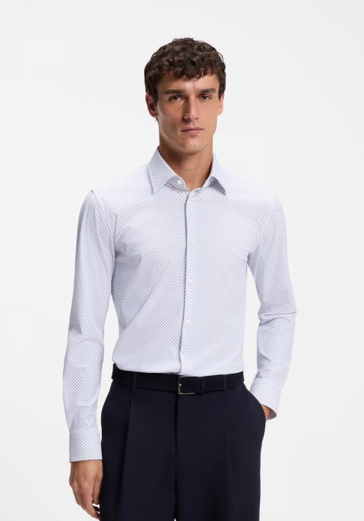 BOSS Πουκάμισο HANK - 50567195 451 Light Blue