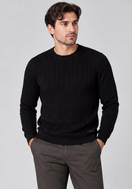 HUGO Μπλούζα Simond - 50570261 001 Black