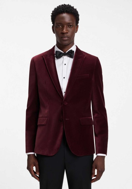 HUGO Velvet Σακάκι Arti264F2X - 50570542 654 Dark pink