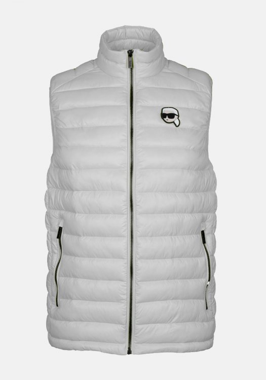Karl Lagerfeld Αμάνικο Μπουφάν της σειράς  Vest - 505711 551590 10 White