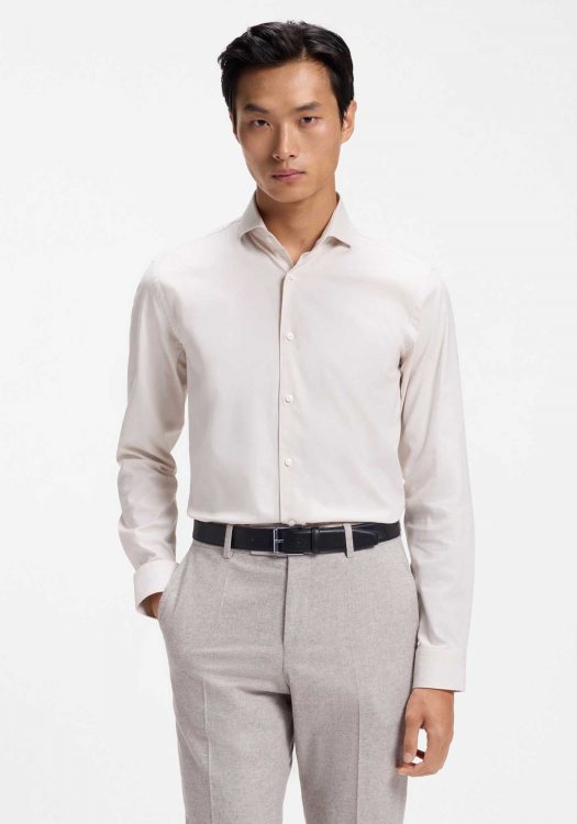 BOSS Πουκάμισο HANK - 50571349 275 Light Beige