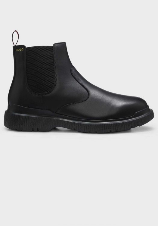 HUGO Δερμάτινα Μποτάκια Nash - 50573117 001 Black