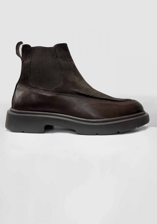 Monte Napoleone Δερμάτινα Μποτάκια της σειράς Chelsea - 252 90 7180 9019 2 Brown