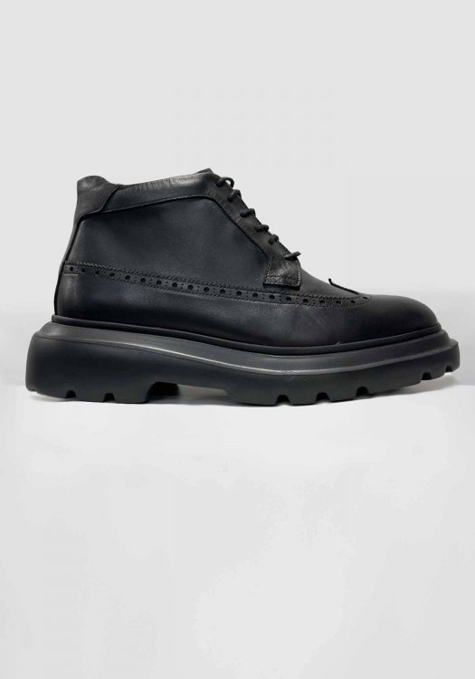 Monte Napoleone Δερμάτινα Μποτάκια της σειράς Oxford - 252 90 7185 9032 4 Black