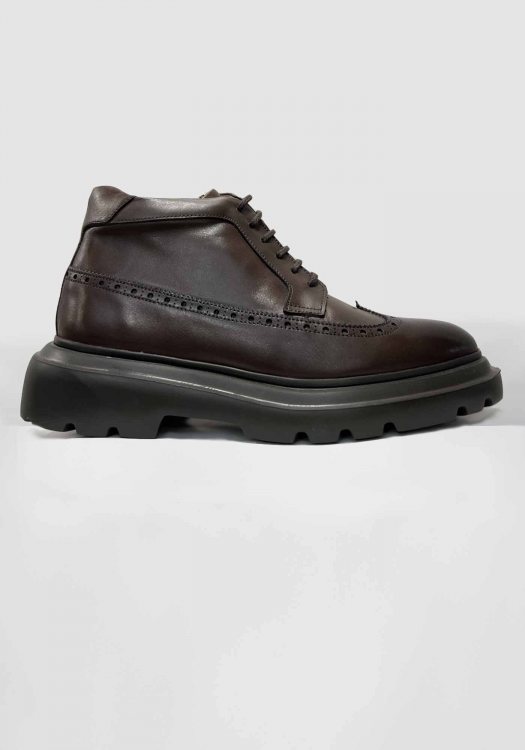 Monte Napoleone Δερμάτινα Μποτάκια της σειράς Oxford - 252 90 7185 9032 2 Brown