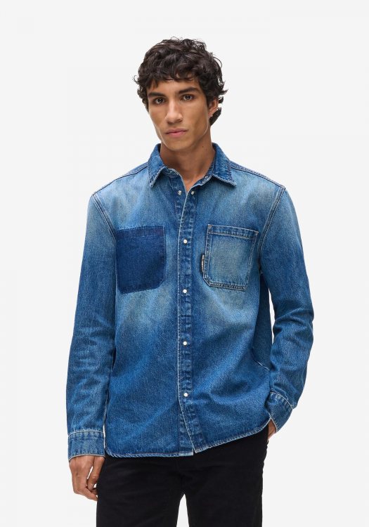 Karl Lagerfeld Πουκάμισο της σειράς Denim - 605974 553874 650 Blue