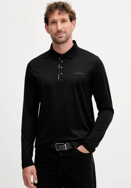 Karl Lagerfeld Polo Μπλούζα της σειράς Polo - 745002 554200 990 Black