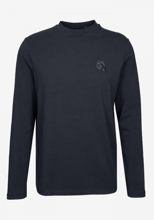 Karl Lagerfeld T Shirt της σειράς Crewneck LS - 755052 554235 690 Blue