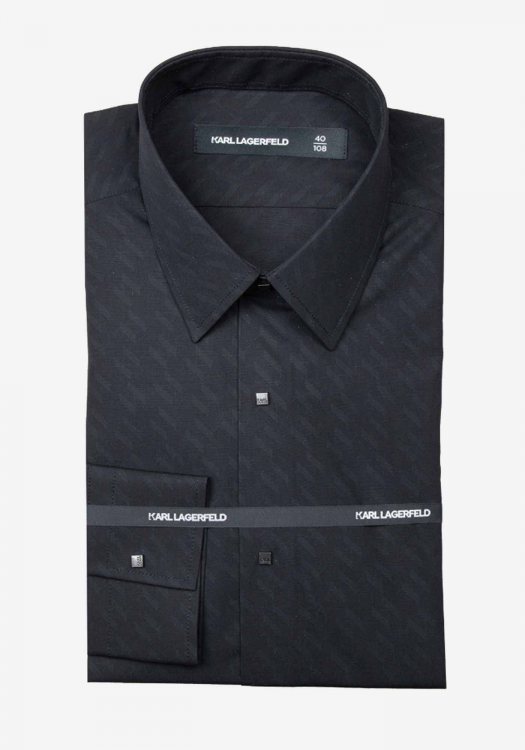 Karl Lagerfeld Shirt της σειράς Monogram - 605000 554668 999  Black
