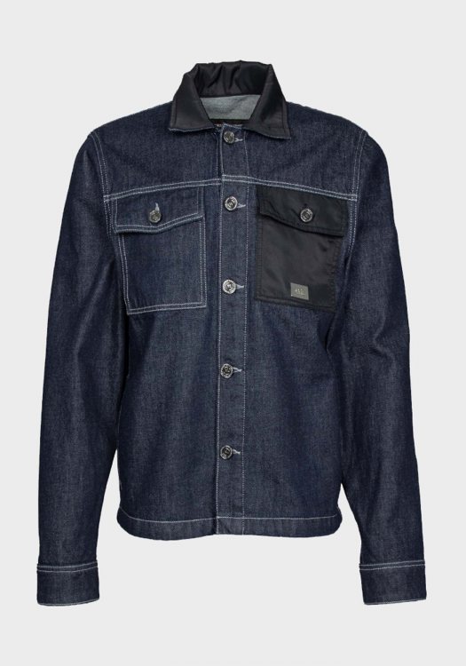 Karl Lagerfeld Πουκάμισο της σειράς Pre - 505809 561864 606 Solid Blue