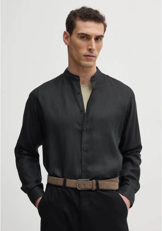 Karl Lagerfeld Shirt της σειράς Linen - 605035 552667 990 Black