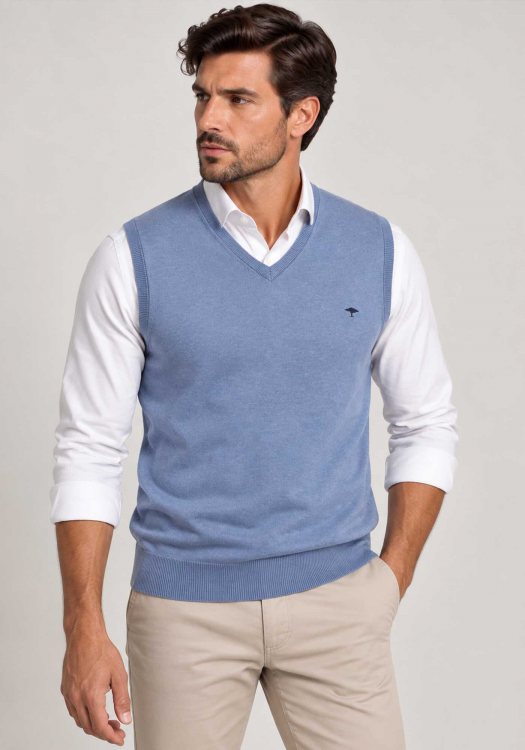 Fynch Hatton Αμάνικο Pullover Slipover - 1614 214 604 Crystal Blue