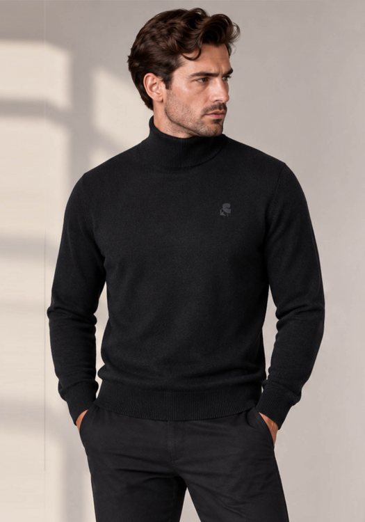 Karl Lagerfeld Ζιβάγκο Knit Rollneck - 655058 564399 990 Black
