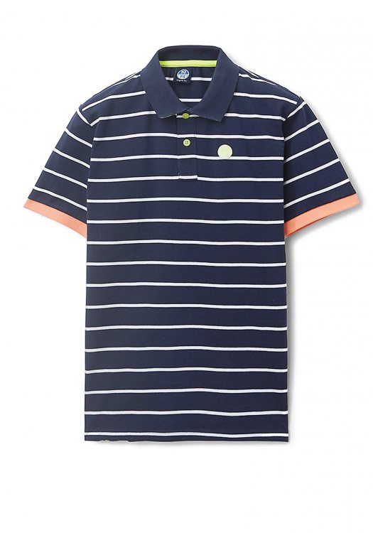 Striped Polo Μπλούζα Combo 1 - 692319 C001 Blue