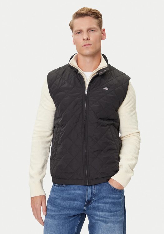 GANT Αμάνικο Μπουφάν της σειράς Windcheater Vest - 7006341 005 Black