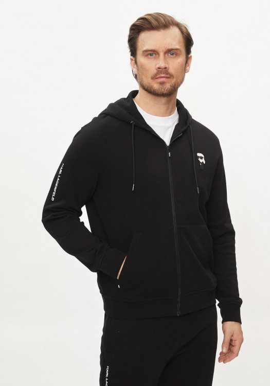 Karl Lagerfeld Ζακέτα της σειράς Sweat Hoody - 705033 542900 990 Black