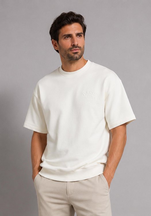 Karl Lagerfeld Μπλούζα Pre Crewneck 1/2 - 705109 563900 60  Off White