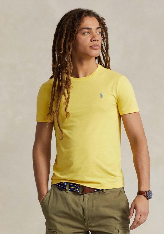 Polo Ralph Lauren Μπλούζα της σειράς Jersey Crewneck - 710671438 358 Oasis Yellow