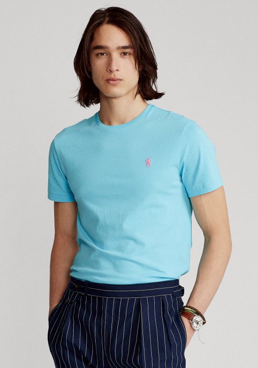 Polo Ralph Lauren Μπλούζα της σειράς Jersey Crewneck - 710671438 216 Blue