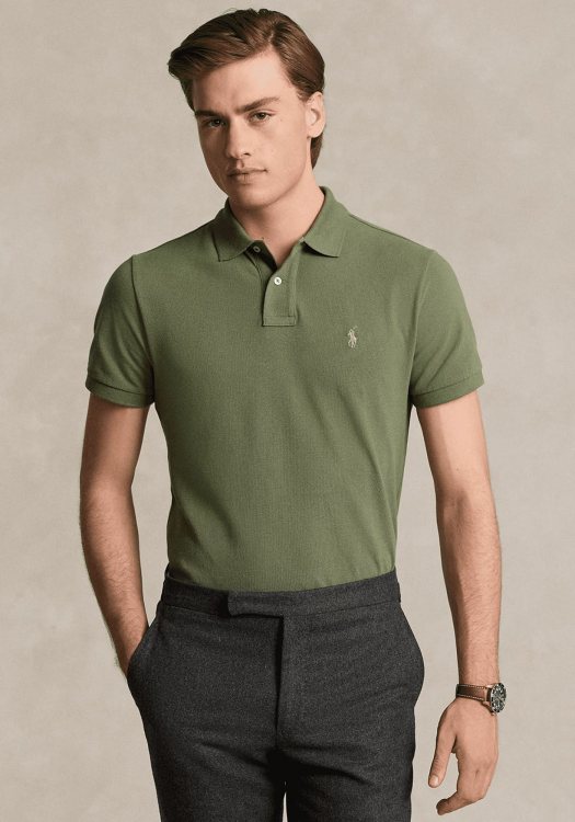 Polo Ralph Lauren Polo Μπλούζα της σειράς Stretch Mesh - 710680784 403 Garden Trail