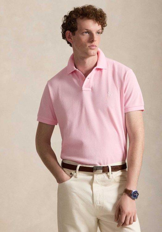 Polo Ralph Lauren Polo Μπλούζα Stretch Mesh - 710680784 533 Bath Pink