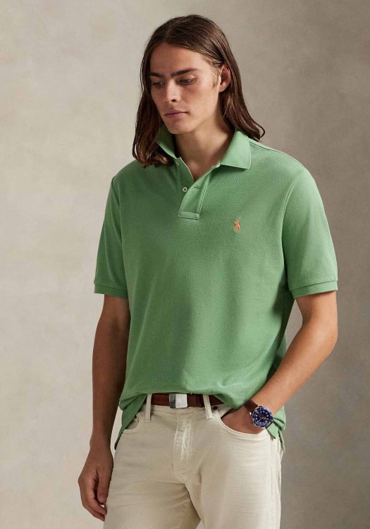 Polo Ralph Lauren Polo Μπλούζα Stretch Mesh - 710680784 464  Outback Green