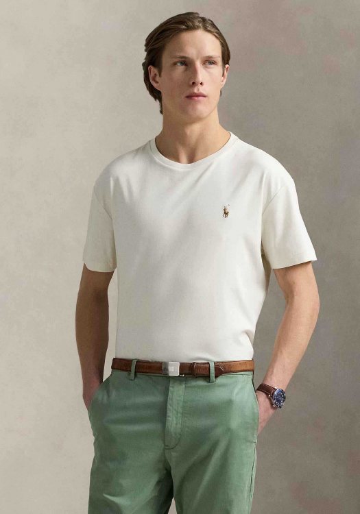  Polo Ralph Lauren Μπλούζα Soft Cotton - 710740727 094 Pale Cream