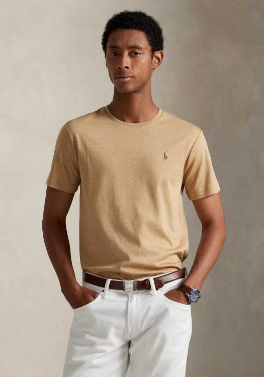 Polo Ralph Lauren Μπλούζα Soft Cotton - 710740727 103 Camel Heather