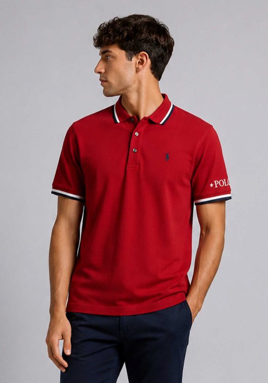 Polo Ralph Lauren Μπλούζα Mesh - 710753174 003 Red