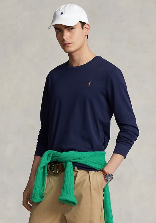 Polo Ralph Lauren T-Shirt της σειράς Soft Cotton - 710760121 003 Navy
