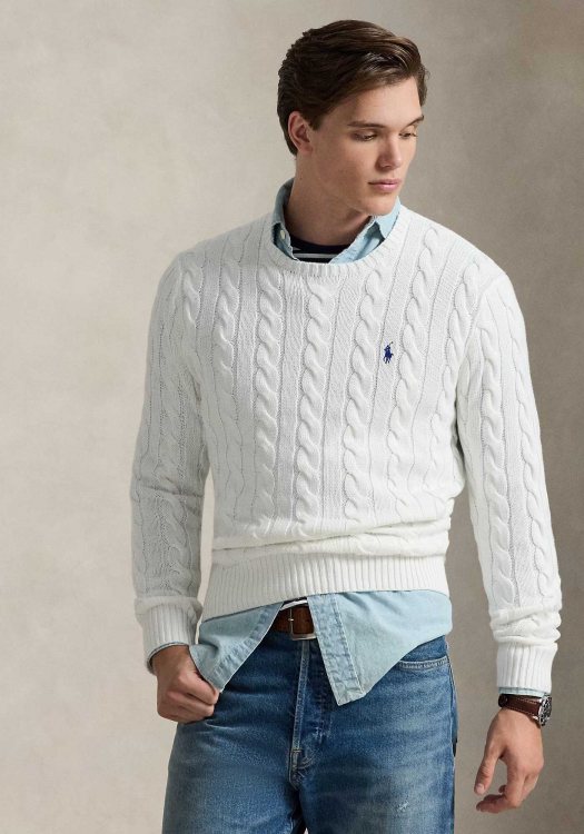 Polo Ralph Lauren Πλεκτή Μπλούζα Jumper - 710775885 033 White