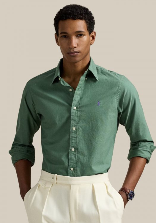 Polo Ralph Lauren Πουκάμισο της σειράς Oxford - 710805564 057 Fatigue Green