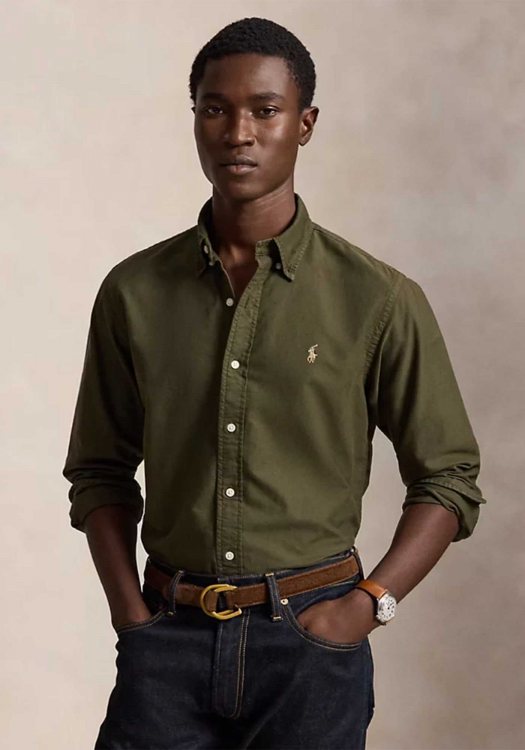 Polo Ralph Lauren Πουκάμισο Oxford - 710805564 520 Khaki