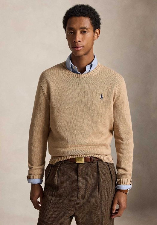 Polo Ralph Lauren Πλεκτή Μπλούζα Jumper - 710810846 034 Camel Melange