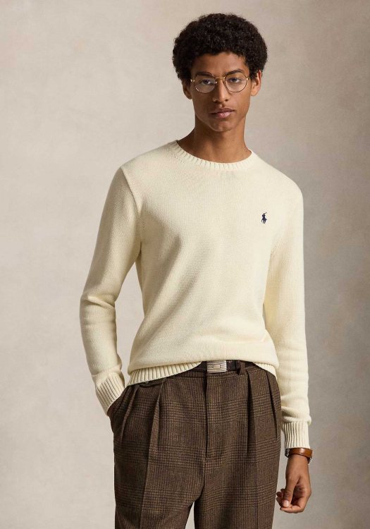 Polo Ralph Lauren Πλεκτή Μπλούζα Jumper - 710810846 035 Andover Cream
